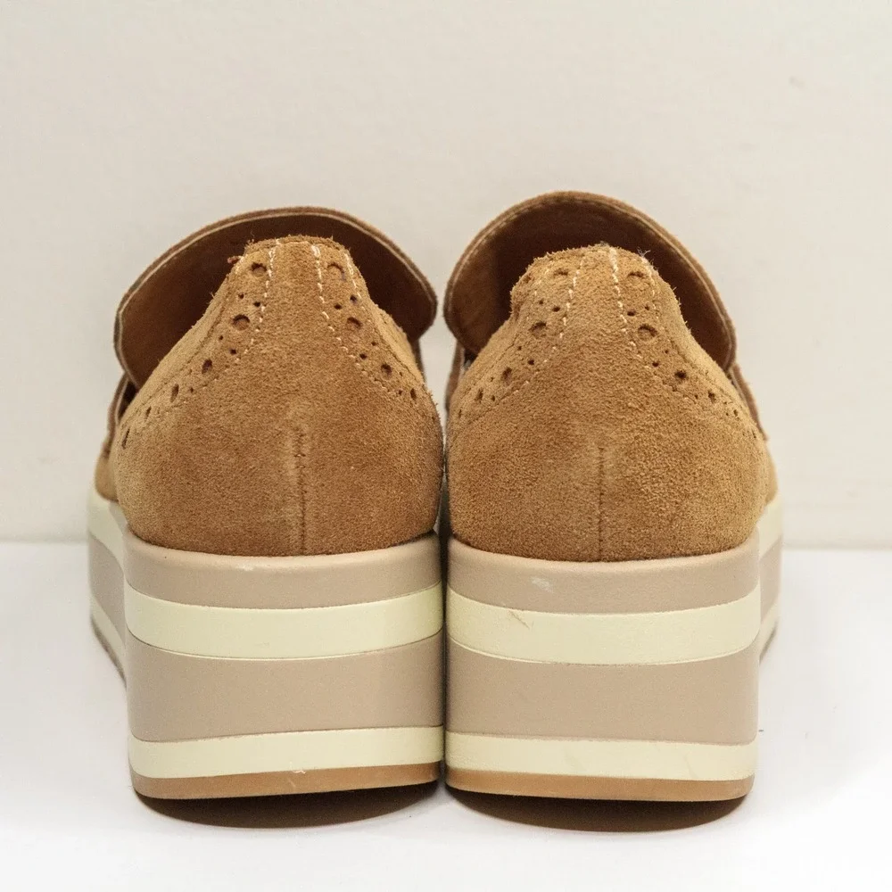 Dolce Vita Tan Platform Loafers - Picture 5 of 9
